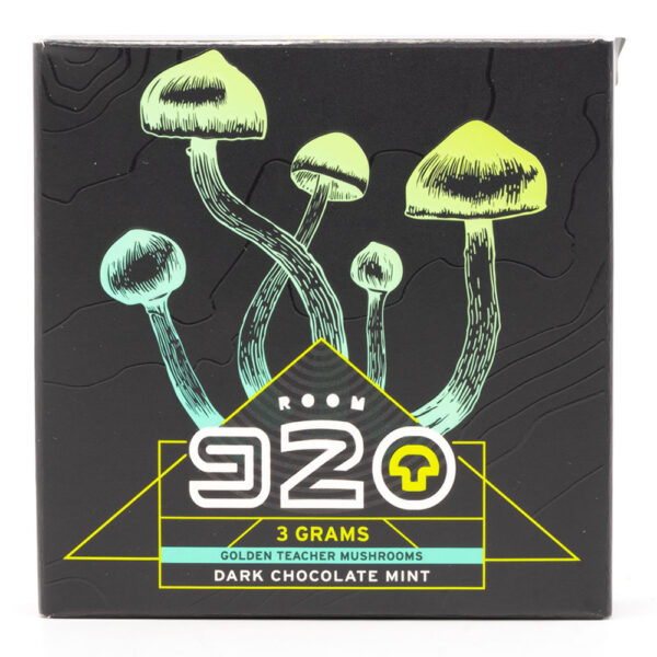 Room 920 - Mushroom Chocolate Bar - Dark Chocolate Mint - 3 grams | Deadhead Chemist Canada