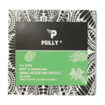 Psilly - Dark Chocolate Bar - Mint & Spirulina | Deadhead Chemist Canada