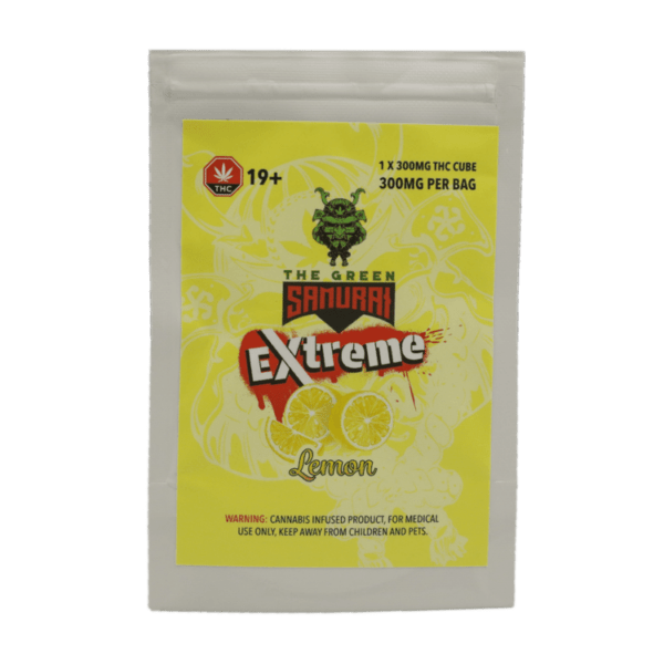 Green Samurai Extreme - Lemon Gummy 300mg THC | Deadhead Chemist Canada